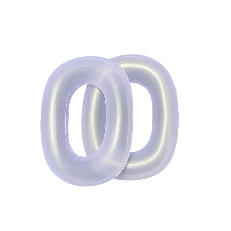 For AirPods Max Headphones Ear Cap Cover Replacement Part, Ear Cap Cover (Transparent Black), Ear Cap Cover (Transparent), Ear Cap Cover (Transparent Purple)