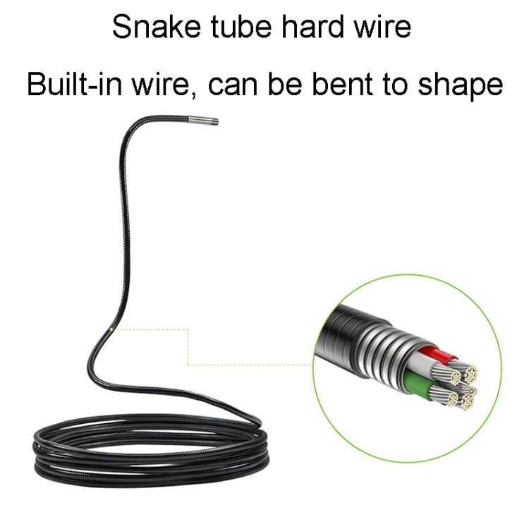Teslong NTS500 5.5mm-3M Dual Lens 5 Inch Large Screen Industrial Pipe Borescope Industrial Inspection Tools, 5.5mm Dual Lens / 3m