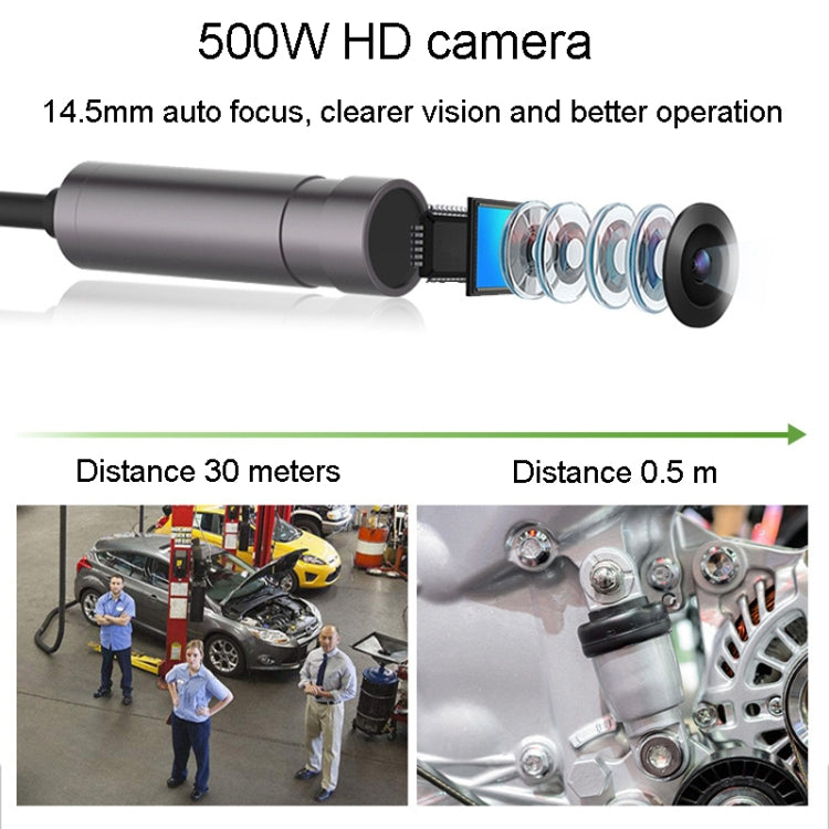Teslong NTS500 5.5mm-3M Dual Lens 5 Inch Large Screen Industrial Pipe Borescope Industrial Inspection Tools, 5.5mm Dual Lens / 3m