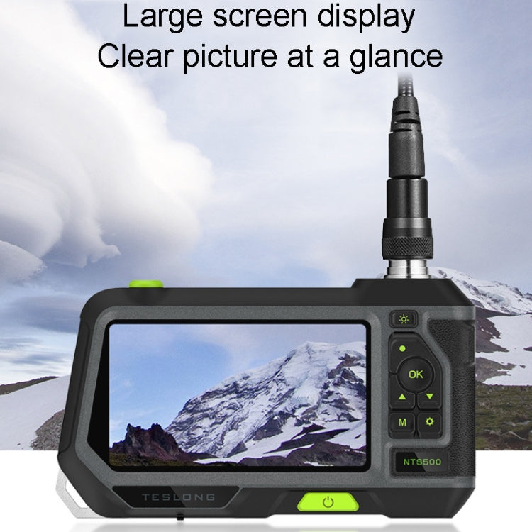 Teslong NTS500 5.5mm-3M Dual Lens 5 Inch Large Screen Industrial Pipe Borescope Industrial Inspection Tools, 5.5mm Dual Lens / 3m
