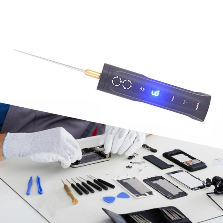 BAKU BK-R12 Electric Glue Remover Phone Repair OCA Glue Removing Tool With Light, BAKU BK-R12