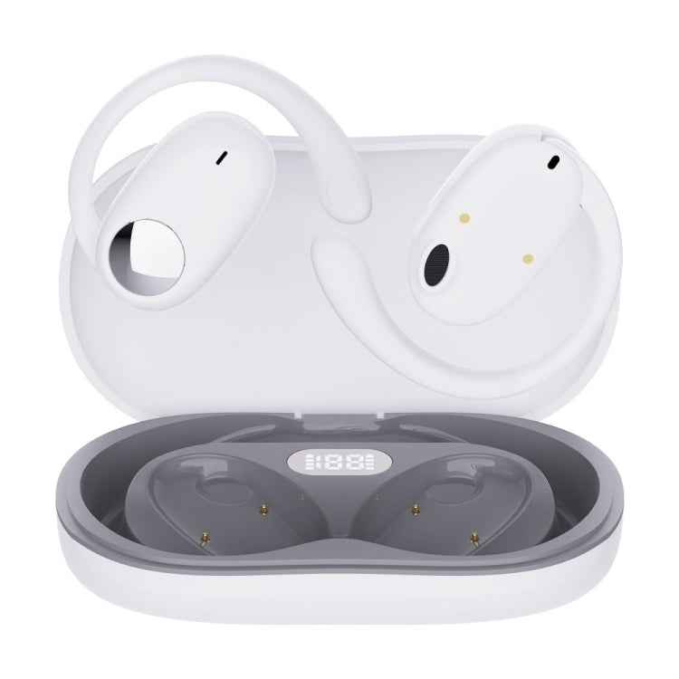 JS911 OWS Ear-mounted Dual-mic Call Noise Reduction LED Digital Display Bluetooth Earphones
