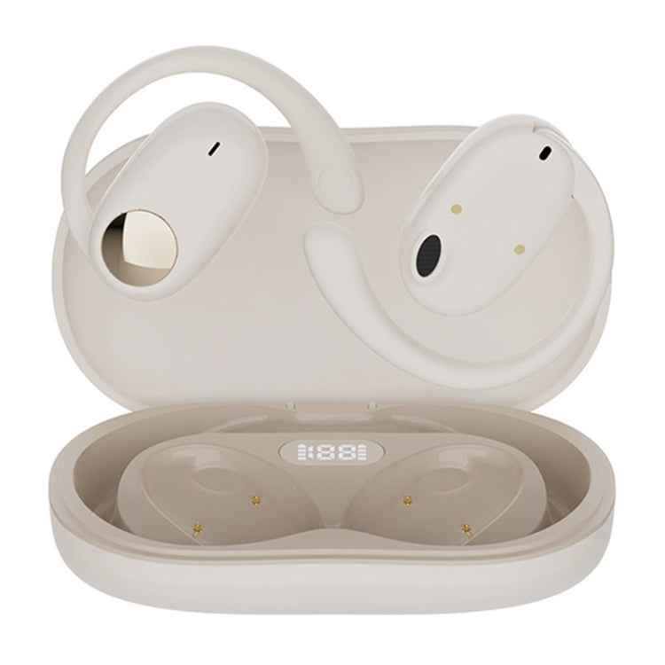 JS911 OWS Ear-mounted Dual-mic Call Noise Reduction LED Digital Display Bluetooth Earphones