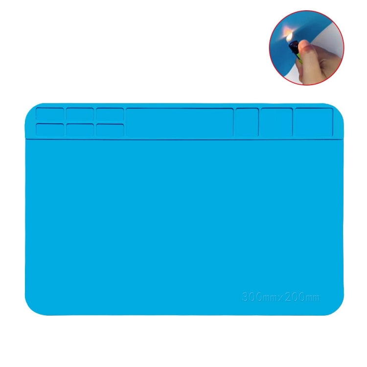 Phone Computer Repair Bench High Temperature Resistant Silicone Pad Welding Table Mat, 30x20cm