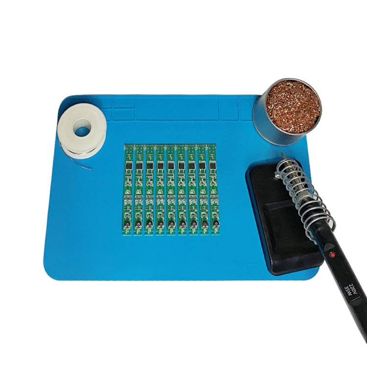 Phone Computer Repair Bench High Temperature Resistant Silicone Pad Welding Table Mat, 30x20cm