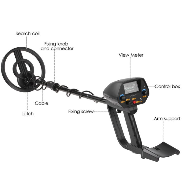 Underground Metal Detection Precise Positioning Outdoor Detection Equipment, MD4080 Black, MD4080 Yellow