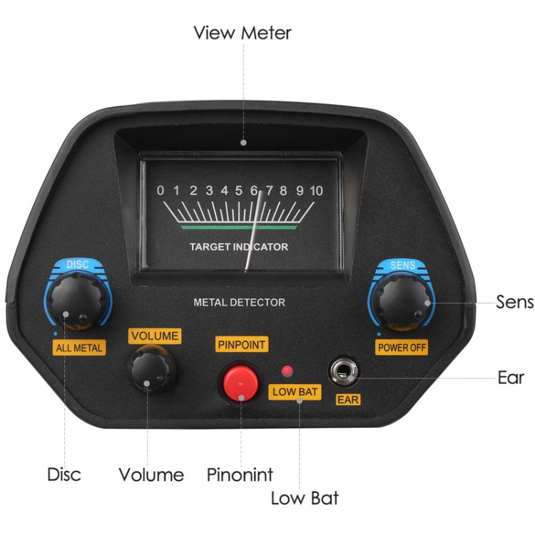 Underground Metal Detection Precise Positioning Outdoor Detection Equipment, MD4080 Black, MD4080 Yellow