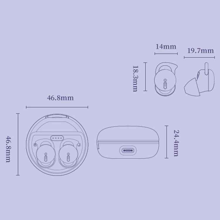 Q26 Bluetooth 5.3 Sleep Mini Wireless Bluetooth Earphone Invisible Comfortable Noise Canceling Earphones