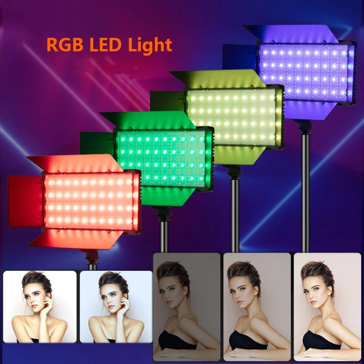 RGB Adjustable Live Shooting Beauty Fill Light Phone SLR Photography Light, EU Plug, RGB 10 inch, RGB 12 inch, RGB 14 inch