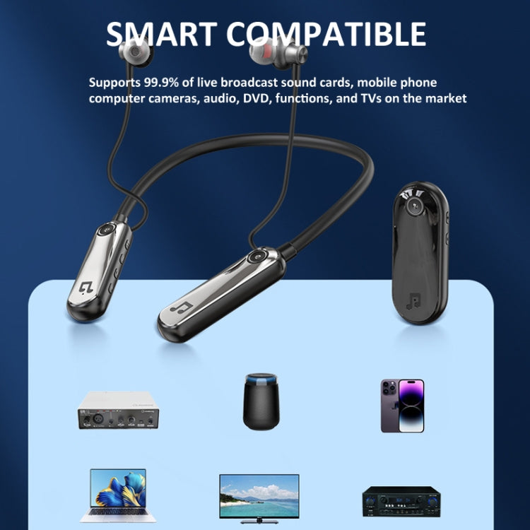 2.4G Hanging Neck In-ear Wireless Monitoring Headphones Long Playtime Sports Earphones, K6, K7 With Transmitter, K7