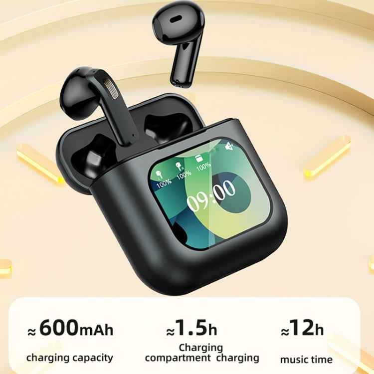 Digital Display Touch Screen TWS Wireless Bluetooth 5.3 Smart Earphones With MP3 Function