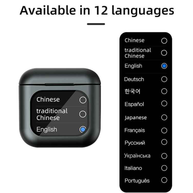 Digital Display Touch Screen TWS Wireless Bluetooth 5.3 Smart Earphones With MP3 Function