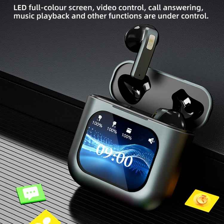 Digital Display Touch Screen TWS Wireless Bluetooth 5.3 Smart Earphones With MP3 Function