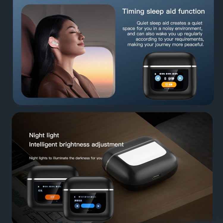 Color Screen Touch ANC Active Noise Reduction LCD Wireless Bluetooth Earphones