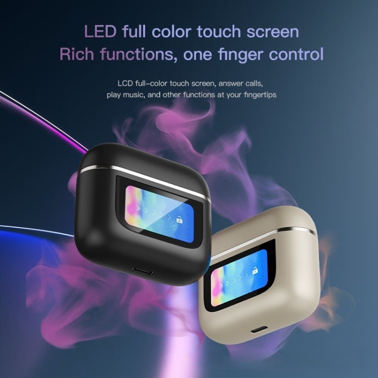 Color Screen Touch ANC Active Noise Reduction LCD Wireless Bluetooth Earphones