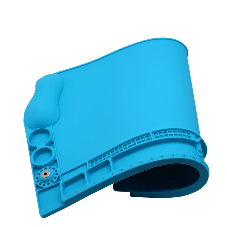 3D Convex Magnetic Silicone Soldering Mat Repair Work Mat, 44.9x29.8x2.86cm