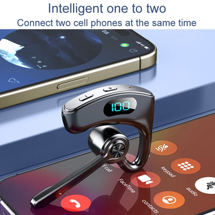 V600 On-Ear OWS Bone Conduction Gaming Noise Reduction Bluetooth Earphones