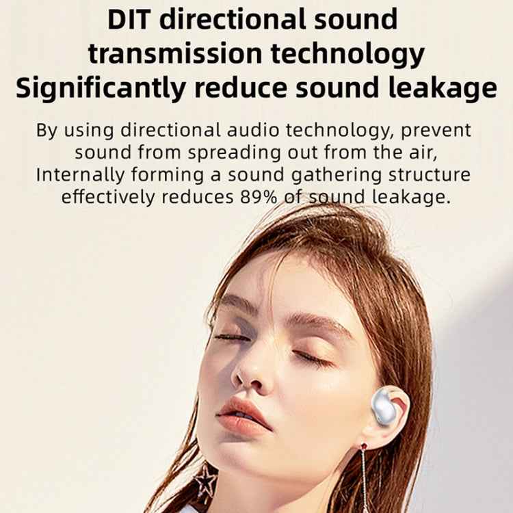 OWS Hanging Ear Bluetooth Earphones With Digital Display Charging Compartment