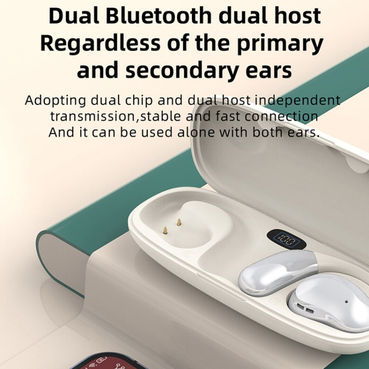 OWS Hanging Ear Bluetooth Earphones With Digital Display Charging Compartment