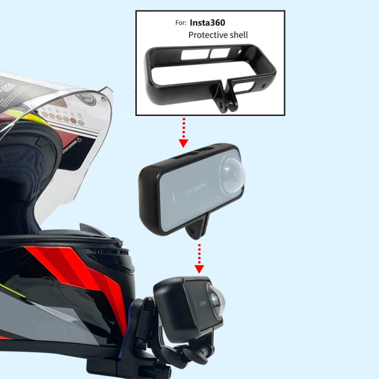 Motorcycle Helmet Chin Clamp Mount for GoPro Hero Series DJI Osmo Action, SJCAM Cameras, Set 1, Set 2