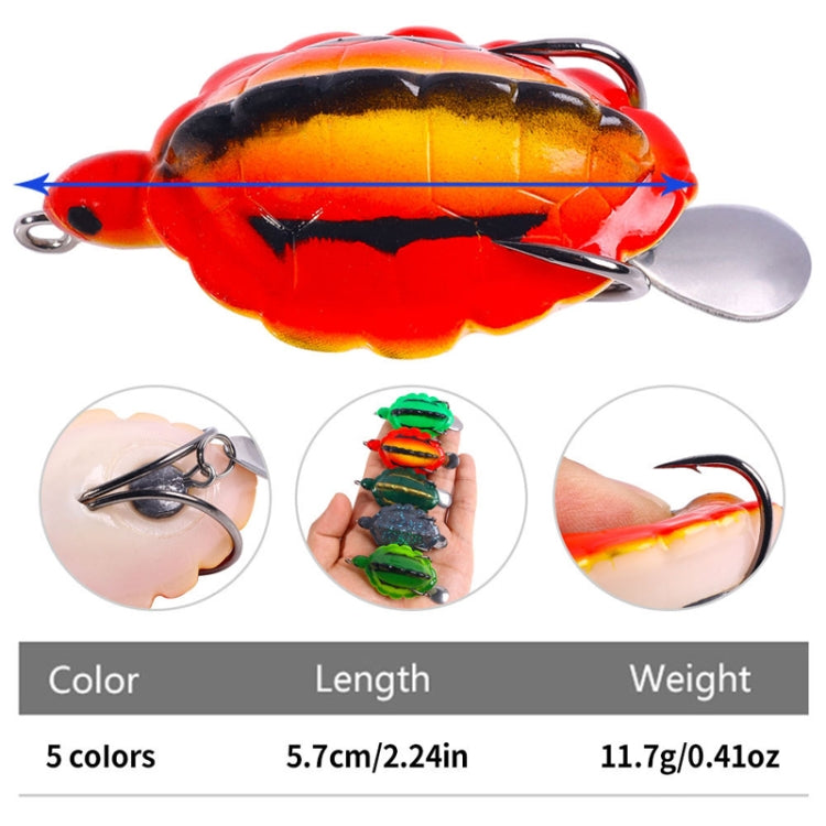 5colors /Set HENGJIA FO016 Lua Thunder Brogue Dummy Bait Turtle Sequins Fishing Bait