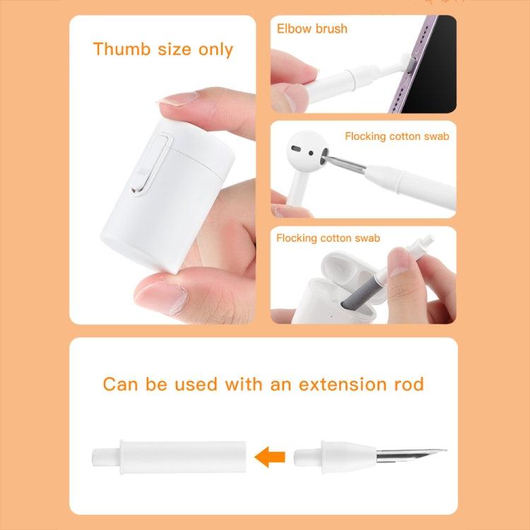 Q5D Mini Portable Bluetooth Headset Mobile Phone Cleaning Pen Multifunctional Cleaning Stick, Q5D (Black), Q5D (White)