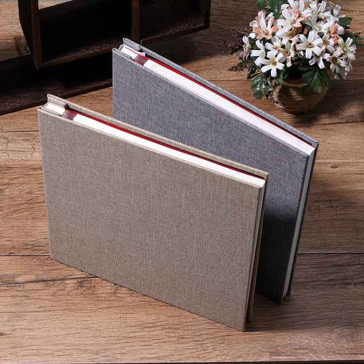 Simple Linen Self-adhesive Film Album Retro Family Large Capacity Handmade Creative Gifts