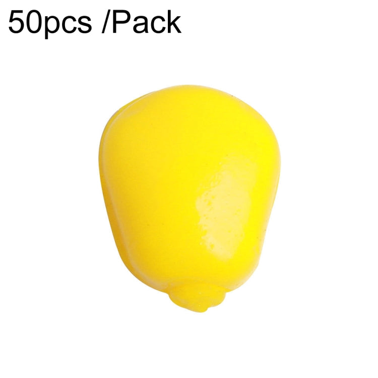 HENGJIA SO183 Floating Water Corn Soft Bait Plastic Lua Dummy Lures, 50pcs /Pack
