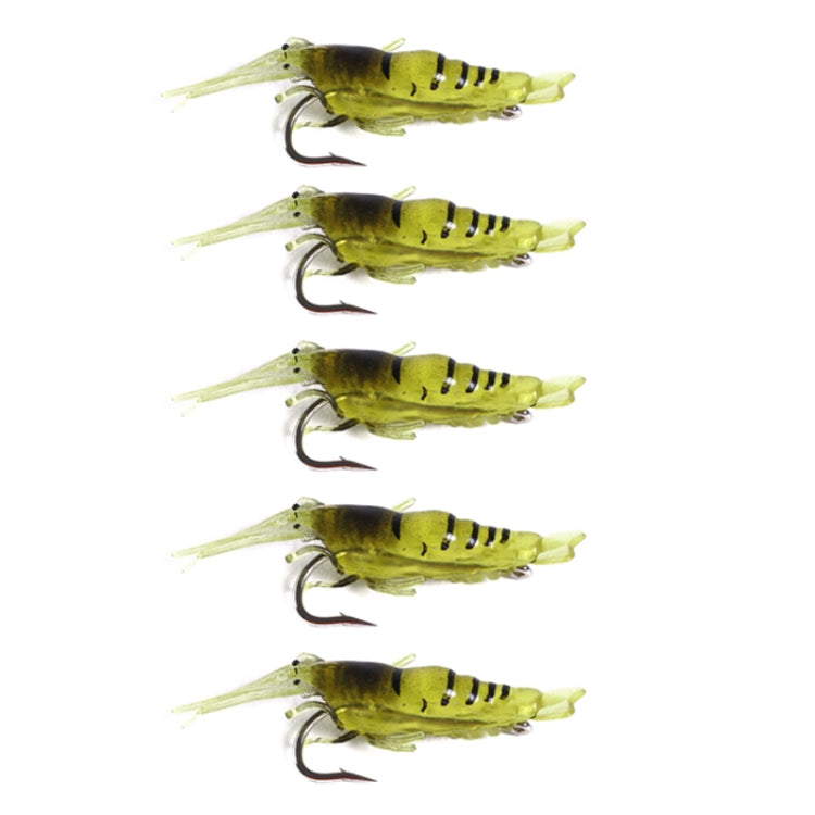 5pcs /Pack HENGJIA SO064 Imitation Grass Shrimp Dummy Bait Lua Fishing Soft Lures