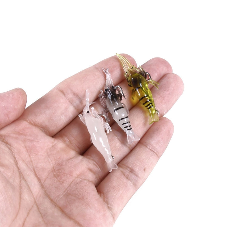 5pcs /Pack HENGJIA SO064 Imitation Grass Shrimp Dummy Bait Lua Fishing Soft Lures