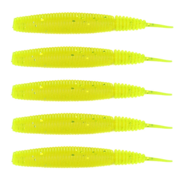 5pcs /Pack HENGJIA SO109 Spaghetti Worm Soft Bait Spiral Fishing Dummy Lures, 10cm 7g