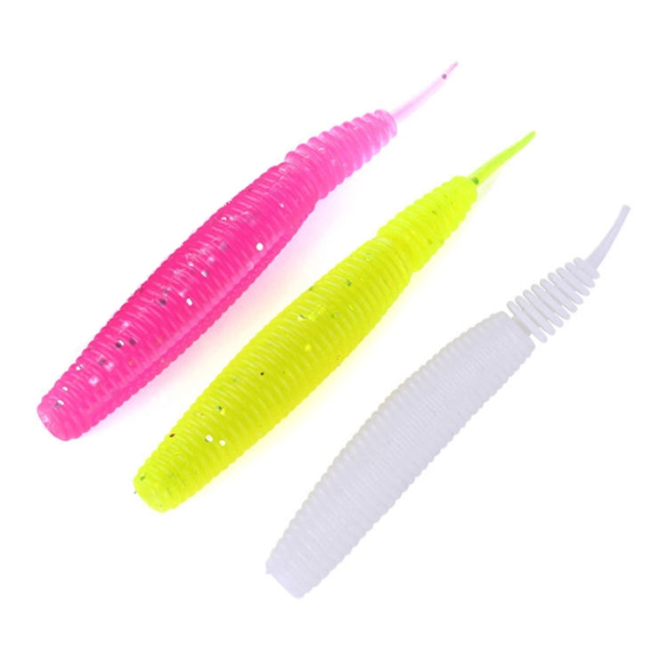 5pcs /Pack HENGJIA SO109 Spaghetti Worm Soft Bait Spiral Fishing Dummy Lures, 10cm 7g