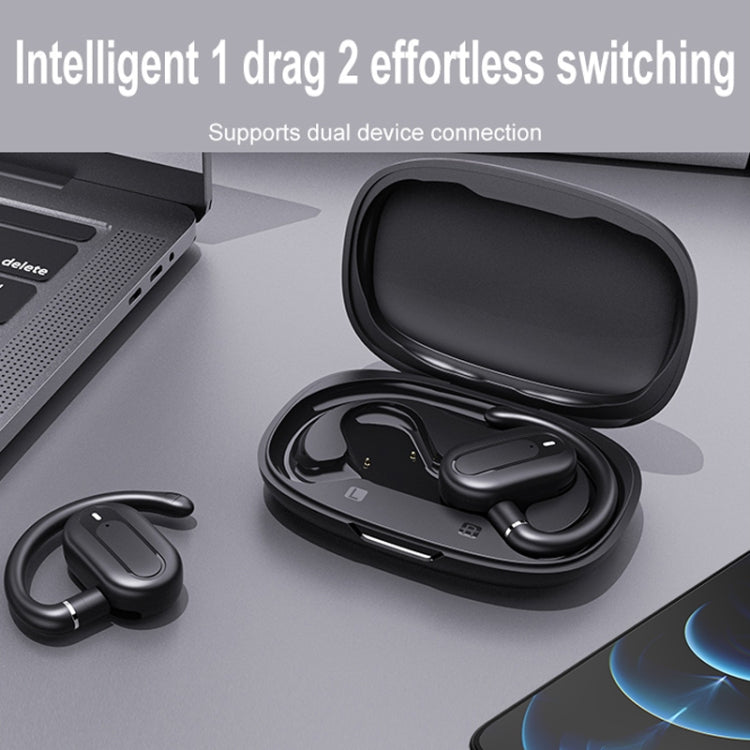 Hanger Type Stereo Outside Sound Bluetooth Earphones With Charging Bin