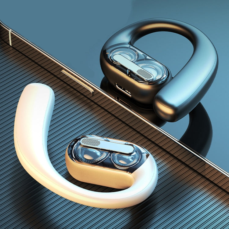 LX09 Single Ear Dual Speaker Stereo OWS On-Ear Bluetooth Earphone