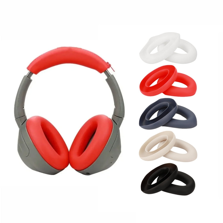 For Sony ULT Wear WH-Ult900N Headset 1pair Silicone Ear Pads Cushion Cover, Ear Pads Black, Ear Pads White, Ear Pads Red, Ear Pads Deep Blue, Ear Pads Beige