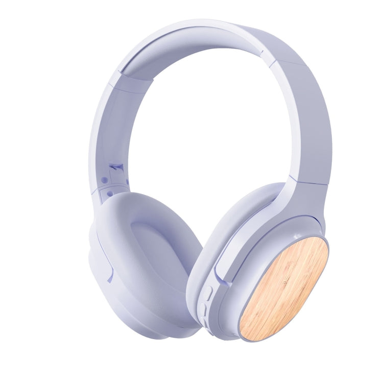 Bamboo Wood Bluetooth Headphones With Built-In Sound Card, TF Card / FM / AUX Support
