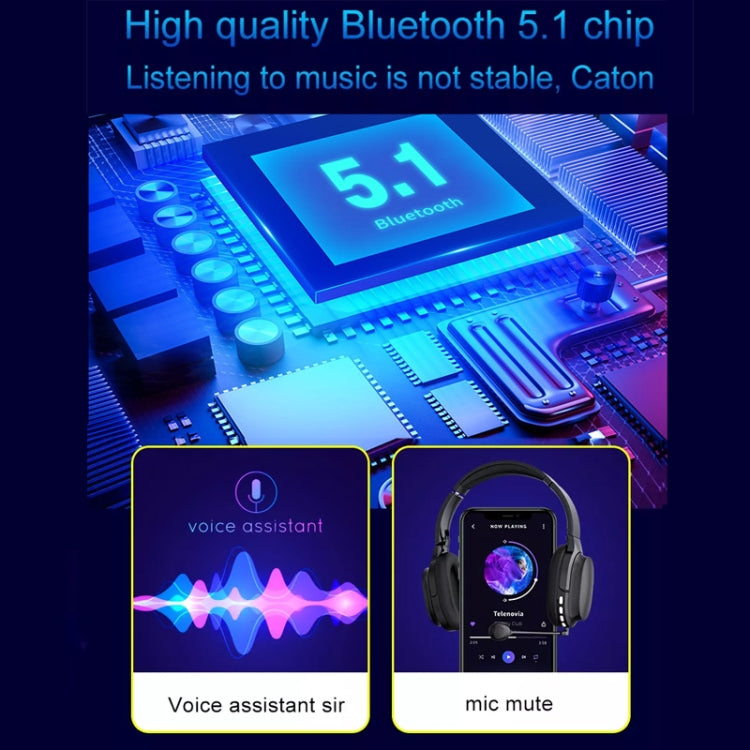 Bamboo Wood Bluetooth Headphones With Built-In Sound Card, TF Card / FM / AUX Support