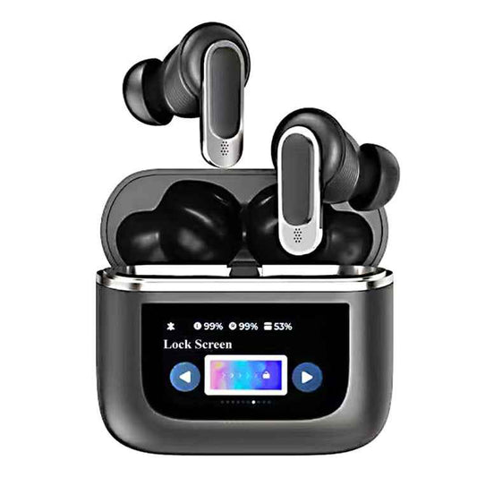 V8 Smart Color Screen Touch ANC Active Noise Reduction Wireless Bluetooth Earphones