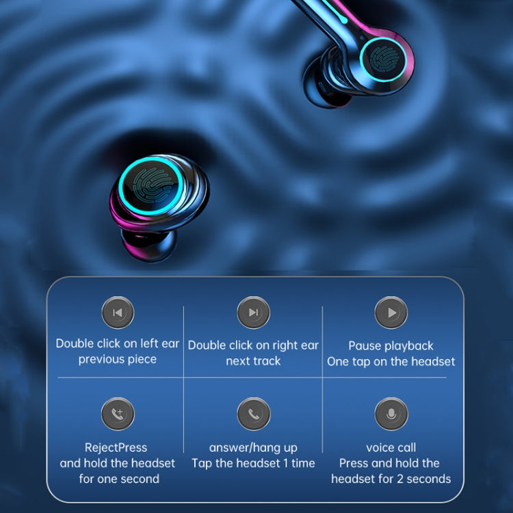 M21 2pairs Bluetooth 5.2 Earphones TWS Wireless Couple Noise Canceling Waterproof Earbuds