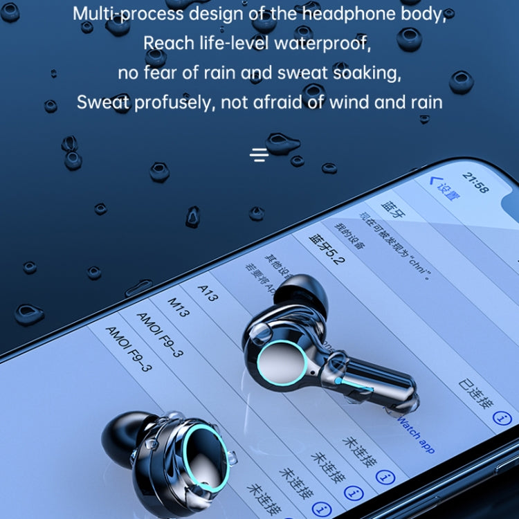 M21 2pairs Bluetooth 5.2 Earphones TWS Wireless Couple Noise Canceling Waterproof Earbuds