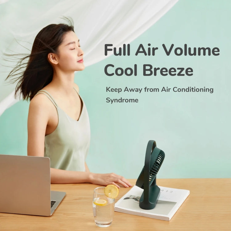 JisuLife FA19 4000mAh Wireless Rechargeable Desktop Mini Fan Silent Portable Fan