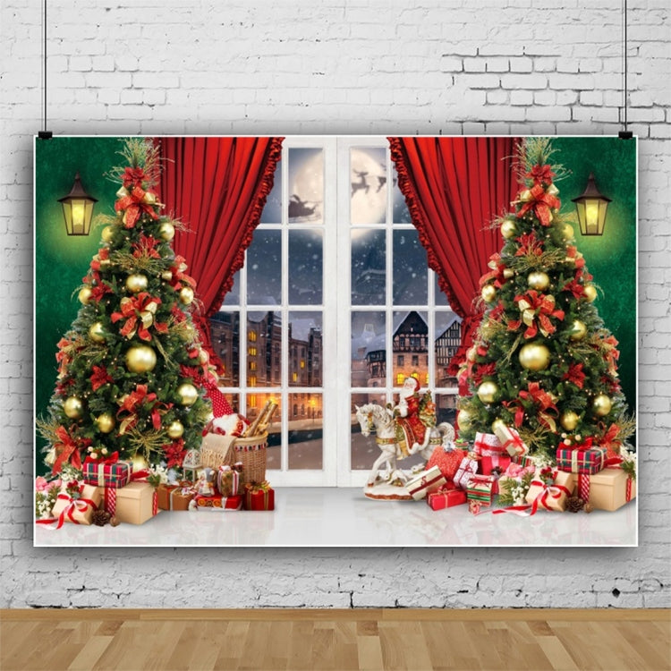 120x80cm Christmas Wreath Snow Scene Photography Background Curtain, 11421618, 11421670, 11421909, 11422035, 11422036, 11422037, 12805213, 12805214, 12805218