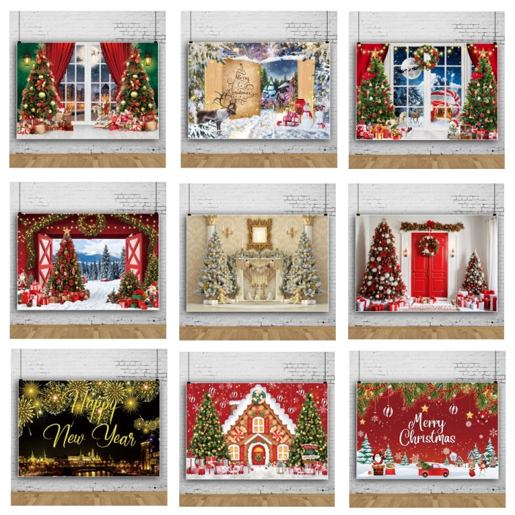 120x80cm Christmas Wreath Snow Scene Photography Background Curtain, 11421618, 11421670, 11421909, 11422035, 11422036, 11422037, 12805213, 12805214, 12805218