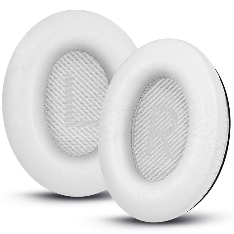 For BOSE QC45 1pair Headphone Sponge Earmuff Leather Cover, Black, White, Navy Blue, Titanium-color, Crystal Blue