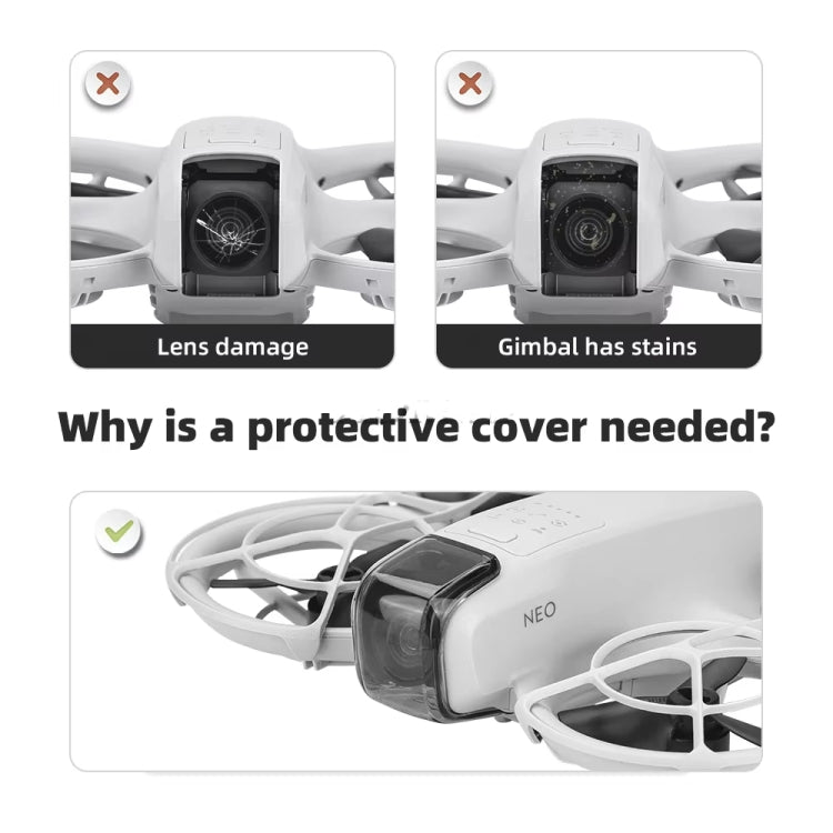 For DJI Neo Lens Protection Cover Gimbal Camera Dustproof Lens Cap, For DJI Neo