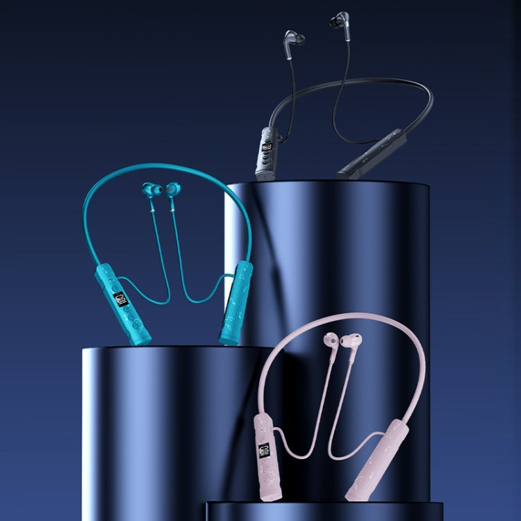 M226 Neck-Hanging In-Ear Pentatone Wired Sports Digital Display Bluetooth Earphone