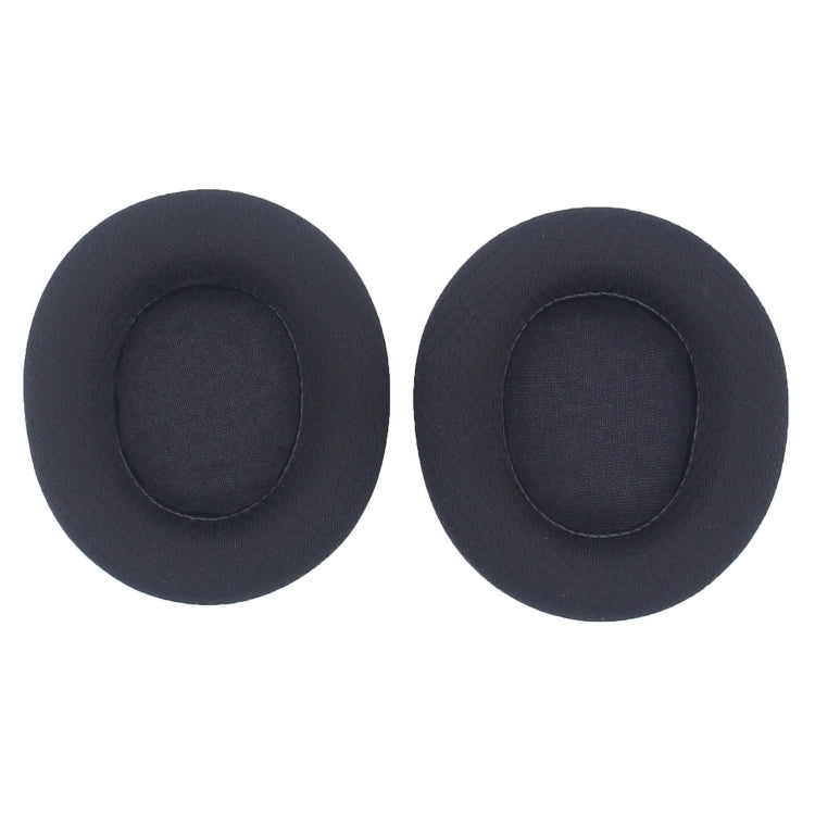 1pair For SteelSeries Arctis Nova 3 / 5 / 7 / Pro Wired Headphone Sponge Cover, Black Leather, Black Pattern, Gray Net