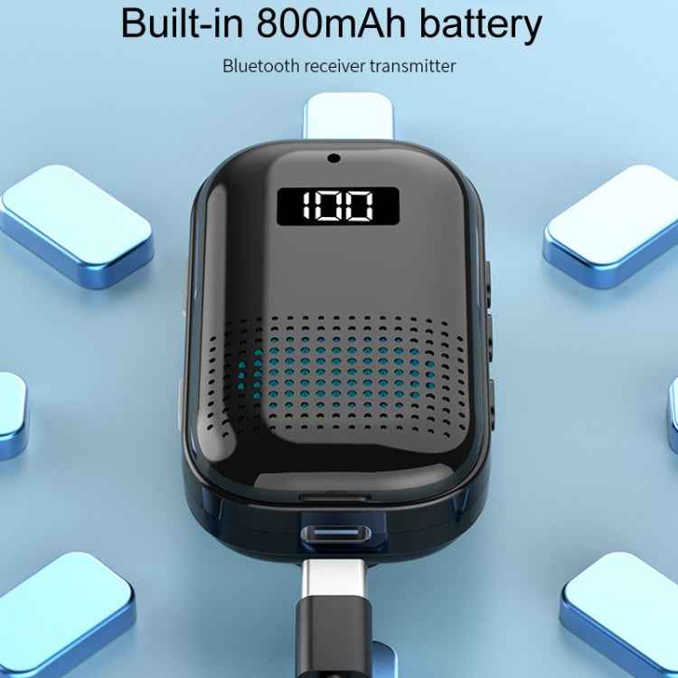 Multifunctional Clip-On Bluetooth Audio Receiver Plug In FM Radio