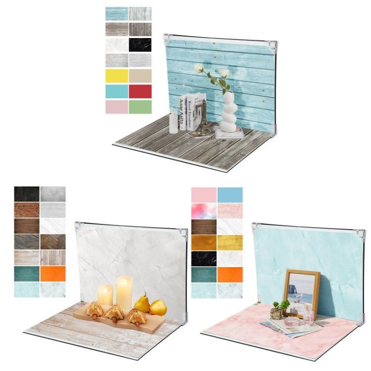 30x40cm 2+7 Thick Background Boards Photography Props Background Set, One, Two, Three