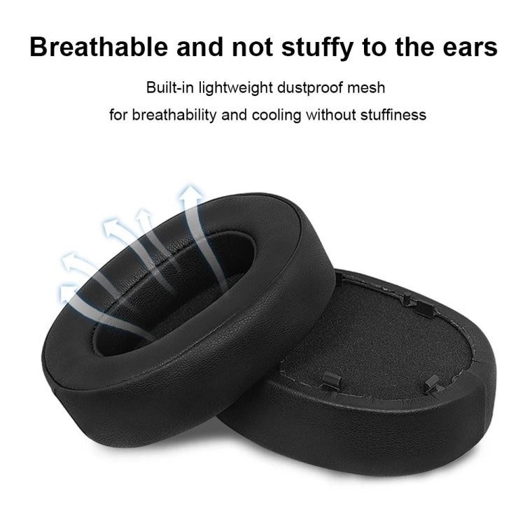 1pair For Sony WH-1000XM5 Headphone Leather Sponge Cover Earmuffs, Black, White, Red, Beige, Dark Blue